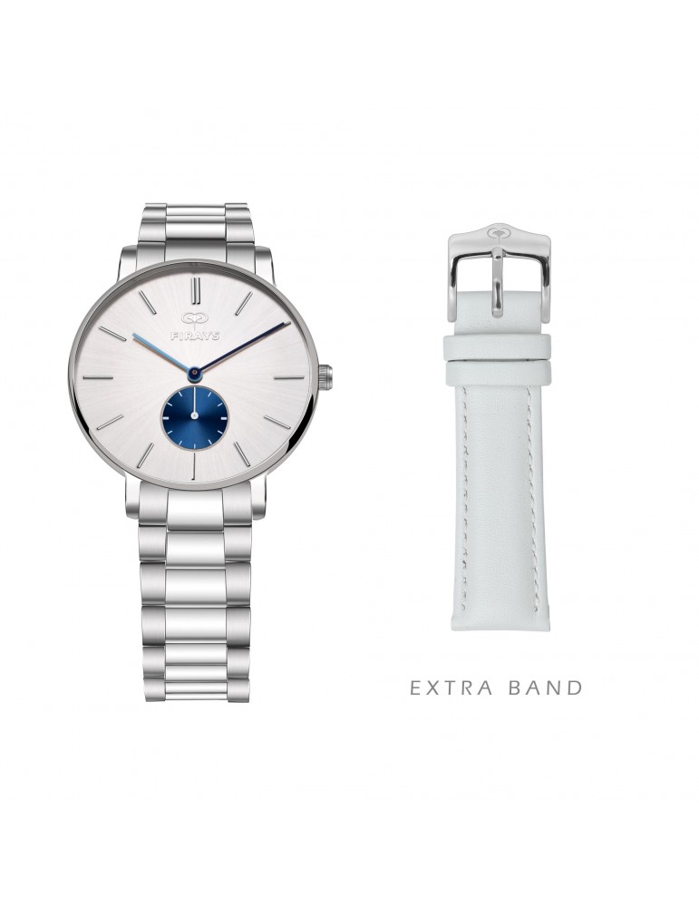 FIRAYS| 女士手錶| 藍寶石玻璃| 手術級不銹鋼| 頂級小牛皮錶帶| 日本石英機芯| 38毫米