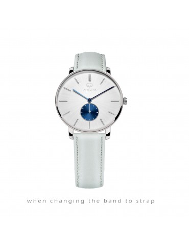 FIRAYS| 女士手錶| 藍寶石玻璃| 手術級不銹鋼| 頂級小牛皮錶帶| 日本石英機芯| 38毫米
