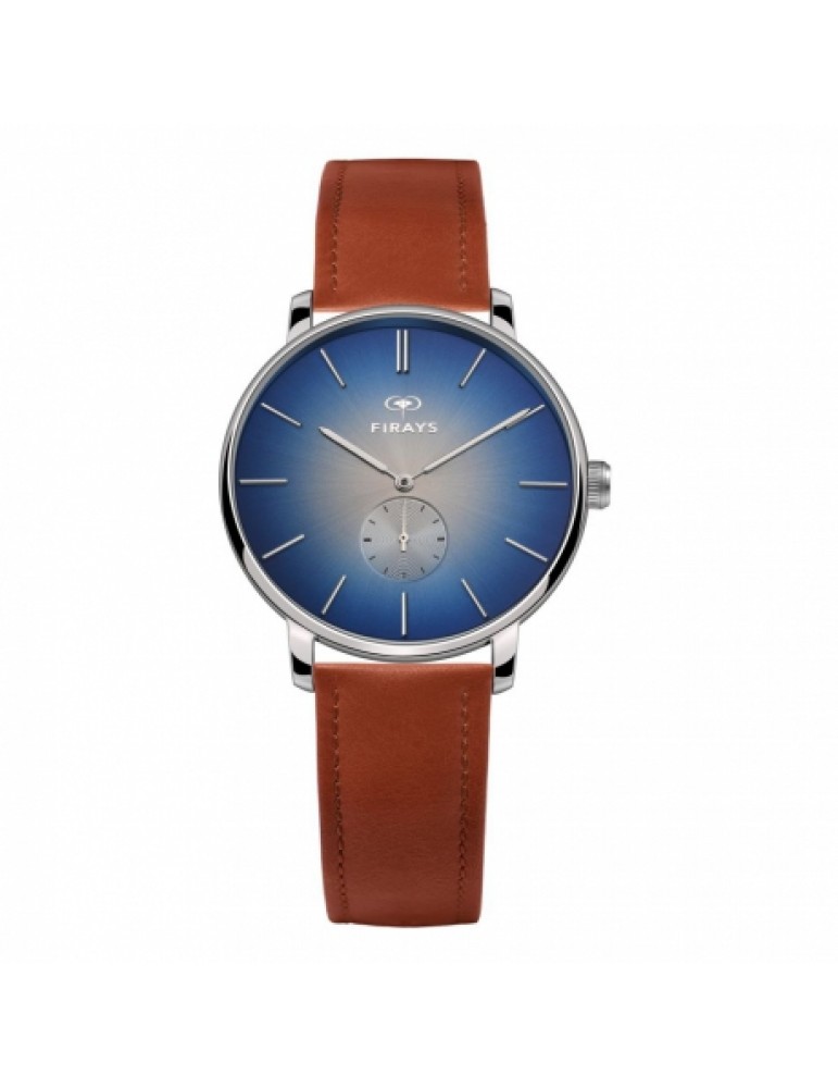 FIRAYS男士手錶| 藍寶石玻璃| 手術級不銹鋼| 頂級小牛皮錶帶| 日本石英機芯| 42毫米